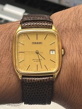 Montre automatic Tissot Stylist année 1970 Bracelet Zrc Lézard Neuf Cuir Vintage