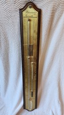 Ancien baromètre thermomètre au Mercure Torricelli 