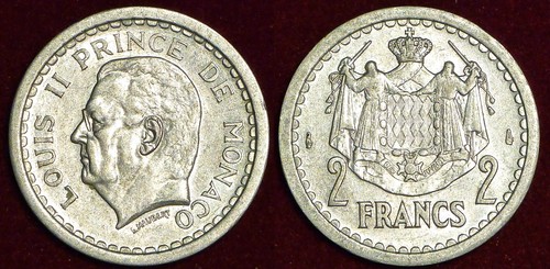 Monaco francs 1943 - francs, ii