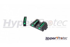 Hausse et guidon en fibre optique pour glock avec clé de montage