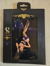 Bas hold-up noir et bleu