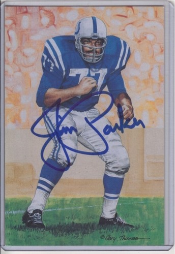 Jim parker football hof card - parker,