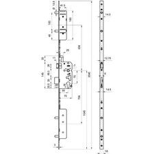 Serrure à larder 5 points