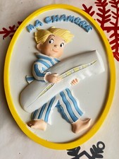 plaque neuve les triples le petit garçon pour chambres enfants platre DERNIER RA