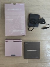 Nintendo GameBoy Advance SP GBA Game Console AGS-001 Pink w/Box Charger