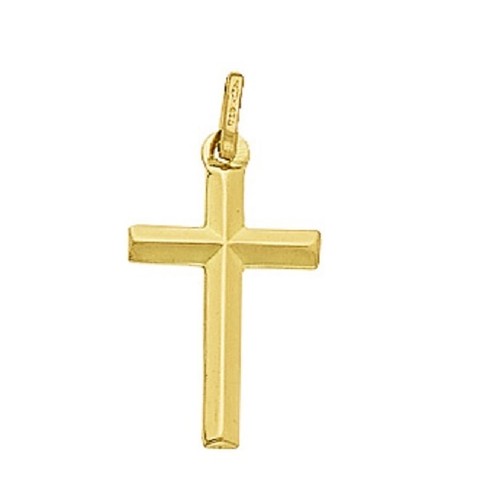 Pendentif croix losange - losange, or