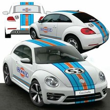 HERBIE 53 NEW BEETLE RACING LE MANS  STICKER KIT DECO CHOUPETTE 53 GULF - LOGO