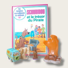 📚  Lot Vintage SCOUBIDOU – Livre ancien 1976 + 4 Jouets Collector