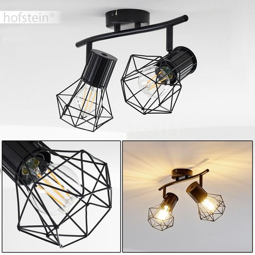 Plafonnier noir lustre - plafonnier,