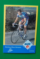 CYCLISME carte cycliste ABRAHAM OLANO MANZANO équipe MAPEI GB 1995