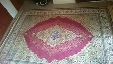Tapis neuf en soie véritable