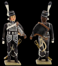VERTUNNI Figurine  HUSSARD DE LA MORT / antique toy soldier 