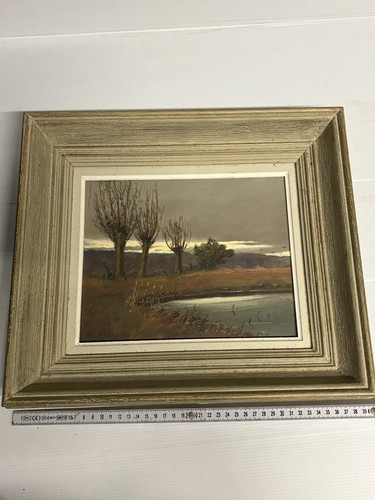 Peinture sur panneau datée - peinture,