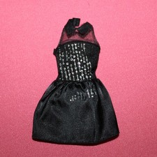 Robe noire soirée pour poupée Barbie Mattel
