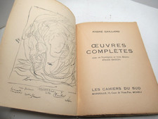ANDRE GAILLARD OEUVRES 1941Cahiers SUD 1300 EX Illustré ANDRE MASSON SURREALISME