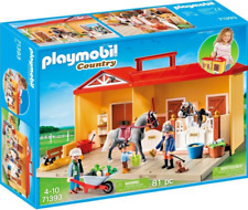 Playmobil Country 71393 Ecurie Transportable 2 Chevaux 3 Figurines Neuf Scellé