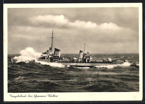 Kriegsmarine torpilleur - ak,