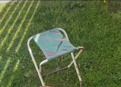 Tabouret pliant vintage - , vert