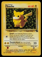 Pikachu - 1 - Pokemon Black Star Promo Rare Card Ivy WOTC - LP/Excellent
