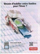 PUBLICITE ADVERTISING 0105  2014  VELUX  le volet roulant