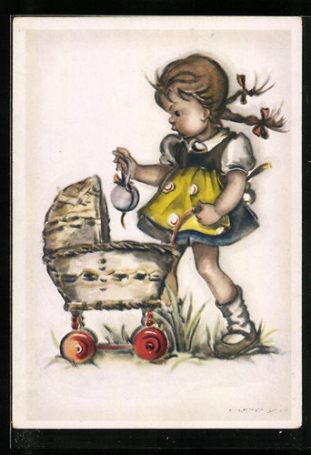 Carte postale artiste hilla - d'artiste,