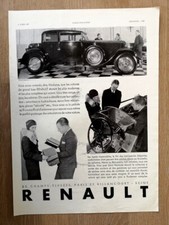 RENAULT voiture MONA VIVASTELLA + Parfum ISABEY Paris  Publicité de 1930 ▬► 1544