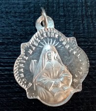 Médaille religieuse argent 800 "Médaille Miraculeuse / Marie-Madeleine Postel"