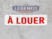 Banderole À Louer / Bannière Affiche panneau PVC Garage Entreprise Location