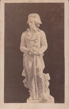 Photo CDV (vers 1870) statue Général Jean-Nicolas STOFFLET (1753-1796).
