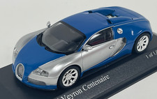 1/43 Minichamps Bugatti Veyron Centenaire 2009 Chrome / Bleu 400 110850 BK071