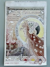 Ets Jean MALVAUX -Phototypogravure de PRIVAT LIVEMONT 1897 ART NOUVEAU PUBLICITÉ