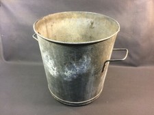 Ancienne lessiveuse en zinc seau bac à fleurs déco terrasse jardin jardinière