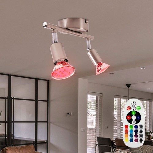 Rgb led plafonnier argent - rgb,