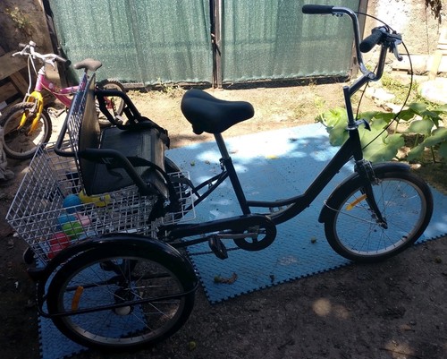 Tricycle noir adulte neuf - noir,