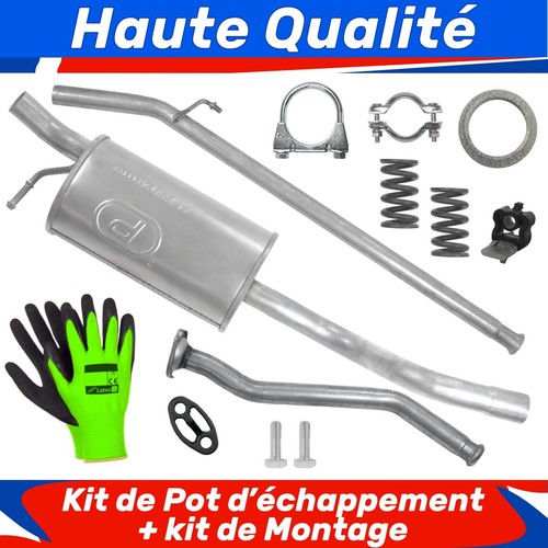 Kit pot échappement pour - de,