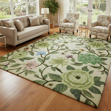Tapis en laine touffeté à la