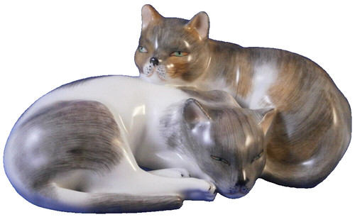 Superbe figurine chat en - de,