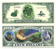 La SAINT PATRICK BILLET MILLION DOLLAR US! Série Fête IRLANDE Trèfle 4 St Statue