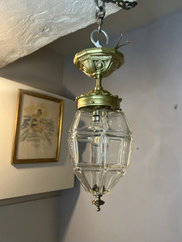 Plafonnier bronze époque - plafonnier, en