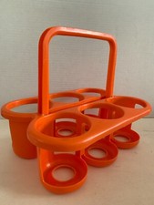PORTE BOUTEILLES DESIGN - SPACE AGE - VINTAGE ORANGE