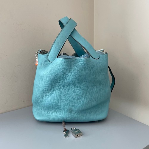 Hermes basket blue silver - basket,