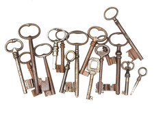 Lot de clés Anciennes,clefs de Serrure,Cadenas,Meubles,coffret,boite,French Keys