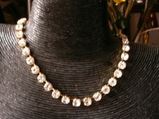 Bijoux SCOOTER Paris - Ras du cou avec strass Swarovski cristal sur doré