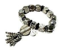 Bijou bracelet créateur alliage argenté Réminiscence  bangle