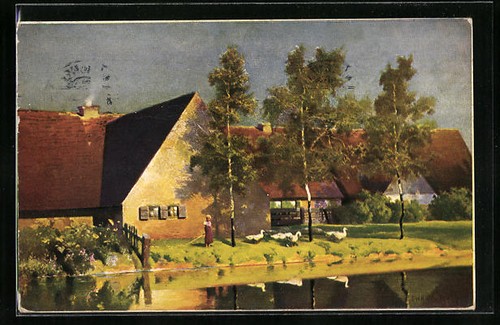 Carte postale artiste g - d'artiste,
