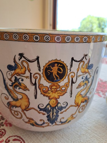 Cache pot soucoupe ancien - cache,