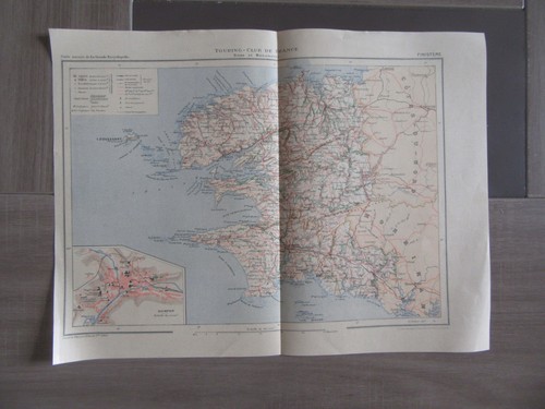 Carte couleurs finistere - carte,