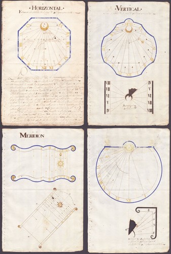 Manuscrit astronomique dessins - manuscrit,
