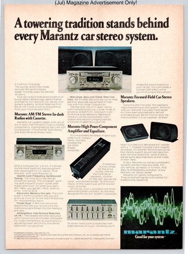 Marantz car stereo components - marantz,