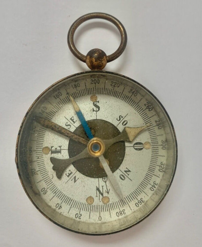 Boussole poche ancienne en - de,